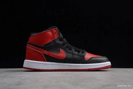 Kids High Retro 1 Kid OG Air 001 555088 Jordan Banned 001  555088 Bred  Red Black 1020